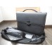 DUNHILL SIDECAR GUNMETAL SINGLE GUSSET BRIEFCASE LEATHER DOCUMENT CASE NEW SET