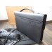 DUNHILL SIDECAR GUNMETAL SINGLE GUSSET BRIEFCASE LEATHER DOCUMENT CASE NEW SET
