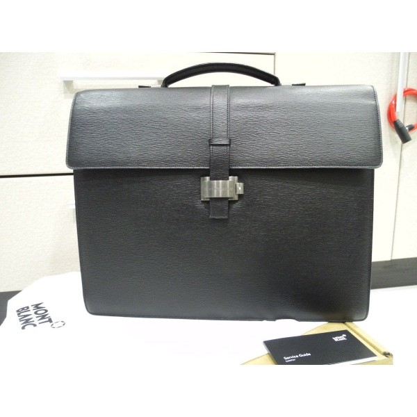 MONTBLANC 4810 WESTSIDE TRIPLE GUSSET BRIEFCASE DOCUMENT LEATHER CASE 9562 NEW