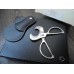 MONTBLANC CIGAR CUTTER SOLINGEN Cigarette SCISSORS BLACK LEATHER NEW SET 07735