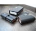 MONTBLANC CIGAR CASE for 2 HOLDER POUCH PEN TYPE BLACK LEATHER NEW SET 35820