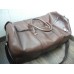 MONTBLANC TRAVEL BAG LUXURY BROWN LEATHER WEEKEND XLARGE GYM BIG HAND Bag MINT