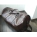 MONTBLANC TRAVEL BAG LUXURY BROWN LEATHER WEEKEND XLARGE GYM BIG HAND Bag MINT