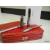 CARTIER PASHA PLATINUM BARCODE FULL BLUE LACQUER PLATED ROLLERBALL PEN NEW SET