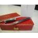 CARTIER PASHA PLATINUM BARCODE FULL BLUE LACQUER PLATED ROLLERBALL PEN NEW SET