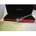 CARTIER PASHA PLATINUM BARCODE FULL BLUE LACQUER PLATED ROLLERBALL PEN NEW SET