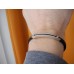 BARAKA 18K WHITE YELLOW GOLD 3 DIAMOND BRACELET Barakà ORO 750 Rubber Ct Armband