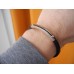 BARAKA 18K WHITE YELLOW GOLD 3 DIAMOND BRACELET Barakà ORO 750 Rubber Ct Armband
