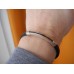 BARAKA 18K WHITE YELLOW GOLD 3 DIAMOND BRACELET Barakà ORO 750 Rubber Ct Armband