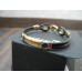 BARAKA Men's 18K YELLOW WHITE GOLD 23gr BRACELET Barakà ORO 750 Rubber Armband