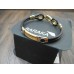 BARAKA Men's 18K YELLOW WHITE GOLD 23gr BRACELET Barakà ORO 750 Rubber Armband
