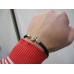 BARAKA 18K ROSE WHITE GOLD DIAMOND BRACELET Barakà ORO Rubber Armband FULL SET