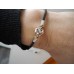 BARAKA 18K WHITE ROSE GOLD DIAMOND BRACELET Barakà ORO 750 Rubber Armband NEW