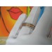 BARAKA TWO TONE 18K ROSE WHITE GOLD BAND RING Barakà WEDDING ANELLO US11 EU65