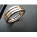 BARAKA TWO TONE 18K ROSE WHITE GOLD BAND RING Barakà WEDDING ANELLO US11 EU65