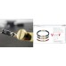 BARAKA 18K YELLOW WHITE GOLD BRACELET Barakà 750 ORO Rubber Armband FULL SET