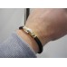 BARAKA 18K YELLOW WHITE GOLD BRACELET Barakà 750 ORO Rubber Armband FULL SET