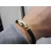 BARAKA 18K YELLOW WHITE GOLD BRACELET Barakà 750 ORO Rubber Armband FULL SET