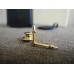 BREGUET 18K SOLID YELLOW GOLD 2 DIAMONDS VVS1 LAPEL PIN WATCH HANDS NEW SET