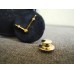 BREGUET 18K SOLID YELLOW GOLD 2 DIAMONDS VVS1 LAPEL PIN WATCH HANDS NEW SET