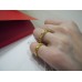 CARRERA Y CARRERA 18K GOLD BAND LEAF RING WEDDING ANELLO EU 61/62 US 9.5 JP 19