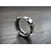 CHAUMET CLASS ONE RING 18K WHITE GOLD RUBBER MEN'S EU62 US10 JP20