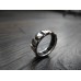CHAUMET CLASS ONE RING 18K WHITE GOLD RUBBER MEN'S EU62 US10 JP20