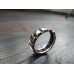 CHAUMET CLASS ONE RING 18K WHITE GOLD RUBBER MEN'S EU62 US10 JP20