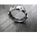 CHAUMET CLASS ONE RING 18K WHITE GOLD RUBBER MEN'S EU62 US10 JP20