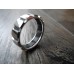 CHAUMET CLASS ONE RING 18K WHITE GOLD RUBBER MEN'S EU62 US10 JP20