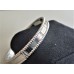 VAN CLEEF & ARPELS SIGNATURE PERLEE 18K WHITE GOLD BRACELET M 17cm ORO Armband
