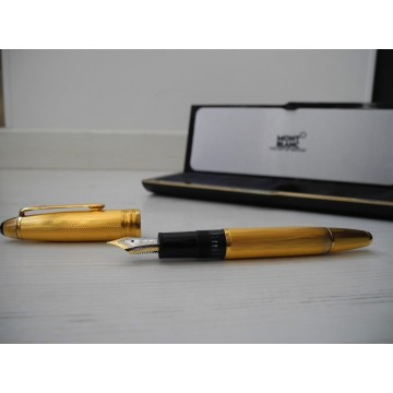 MONTBLANC SOLITAIRE 146 V BARLEY VERMEIL Korn-Guilloche LEGRAND 18K FOUNTAIN PEN