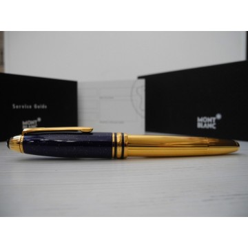 MONTBLANC RAMSES II LAPIS VERMEIL 18K GOLD SOLITAIRE LEGRAND 146 FOUNTAIN PEN