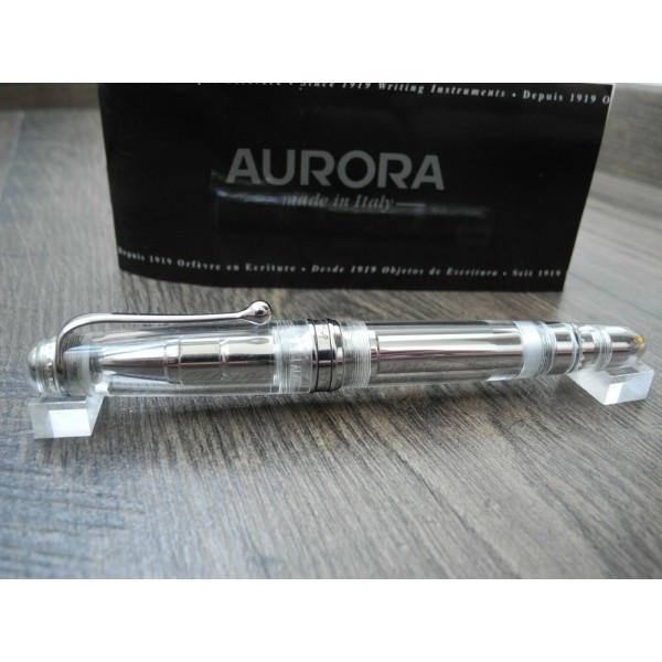 AURORA 88 Demonstrator Chrome Limited Edition 2001 year ROLLERBALL PEN SET NOS