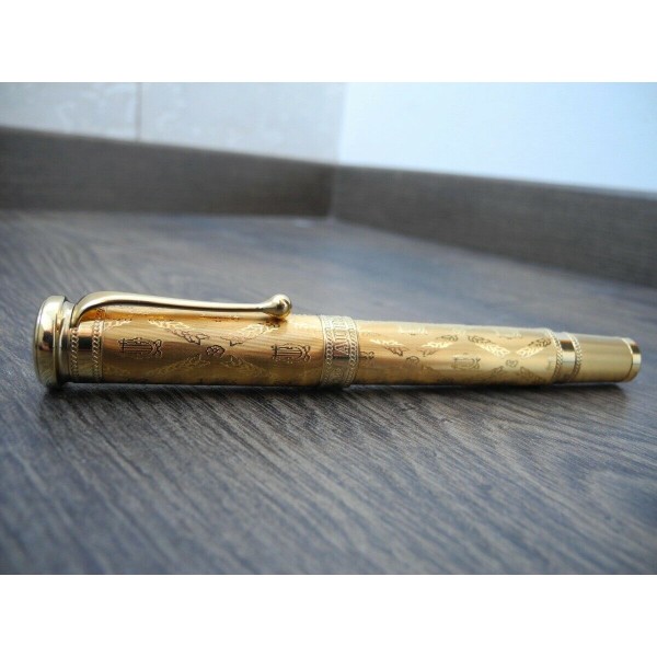 AURORA GUISEPPE VERDI GRAN GALA 1999 LIMITED EDIT GOLD SILVER FOUNTAIN PEN NEW