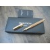 CARAN d'ACHE VARIUS IVANHOE GOLD PLATED ROLLERBALL PEN