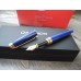 CARAN d'ACHE LEMAN Sapphire Blue GOLD TRIM LE MAN LACQUER 18K FOUNTAIN PEN NEW