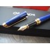 CARAN d'ACHE LEMAN Sapphire Blue GOLD TRIM LE MAN LACQUER 18K FOUNTAIN PEN NEW