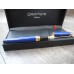CARAN d'ACHE LEMAN Sapphire Blue GOLD TRIM LE MAN LACQUER 18K FOUNTAIN PEN NEW