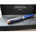 CARAN d'ACHE LEMAN Sapphire Blue GOLD TRIM LE MAN LACQUER 18K FOUNTAIN PEN NEW