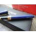 CARAN d'ACHE LEMAN Sapphire Blue GOLD TRIM LE MAN LACQUER 18K FOUNTAIN PEN NEW