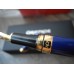 CARAN d'ACHE LEMAN Sapphire Blue GOLD TRIM LE MAN LACQUER 18K FOUNTAIN PEN NEW