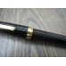 CARTIER LOUIS CARTIER GROOVED GOLD Black Composite FRANCE CABOCHON STONE ROLLERBALL PEN