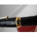 CARTIER LOUIS CARTIER 18K GOLD Noir Composite FOUNTAIN PEN 170024 NEW + MONTBLANC INK