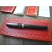 CARTIER LOUIS CARTIER BLACK Composite Noir 18K GOLD M nib FOUNTAIN PEN BOX LIMITED EDITION