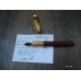 LOUIS CARTIER GOLD & LACQUE BORDEAUX 18K 2-TONE M NIB MAROON FOUNTAIN PEN