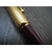 LOUIS CARTIER GOLD & LACQUE BORDEAUX 18K 2-TONE M NIB MAROON FOUNTAIN PEN