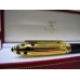 CARTIER PANTHERE 18ct YELLOW GOLD Black Lacquer/ONYX 1990 FOUNTAIN PEN BOX