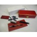 CARTIER PASHA BARCODE 18K GOLD BLACK COMPOSITE PALLADIUM FOUNTAIN PEN NEW SET