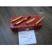 CARTIER PASHA de Yellow GOLD Plated 1993 year 18K GOLD F nib FOUNTAIN PEN BOX